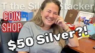 $50 SILVER?! My Coin Shop Owner Just DOUBLED Down on Her Prediction!