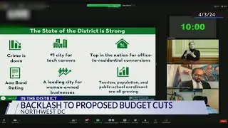 Backlash against proposed budget cuts in DC