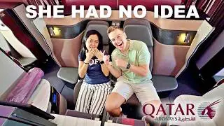 Surprising My Bestie With A Flight in The World's Best Business Class - Qatar Airways QSuite