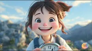 Tic Toc clock learning  song #time #nurseryrhymes #kidslearning