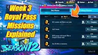 Season 12 Rp Missions Explained ||Pubg Mobile ||Pashto 7SEVENX