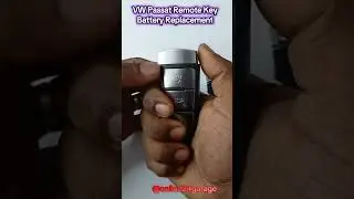VW Passat Remote Key Battery Replacement #automobile #mechanic #service #vw #passat #code