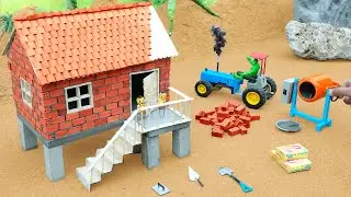 Earthquake Disaster | DIY Mini Brick House Building Science Project for a Farmer