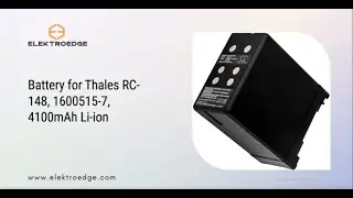 Battery for Thales RC-148, 1600515-7, 4100mAh Li-ion
