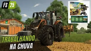 LIVE no mapa Americano, e Sorteio do FS25 para Membros Trabalhando na Chuva | Farming Simulator 25