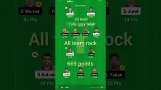rr vs dc dream 11 team performance