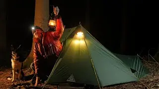 Vintage Bushcraft Wild Camping UK in strong winds | Solo Overnight - I HAD TO LEAVE