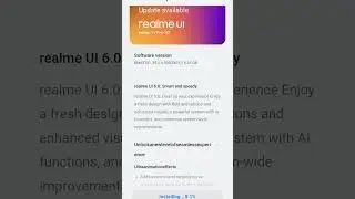finally update Realme UI 6 #realme6 #update