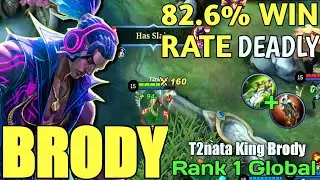 Brody Best Build 2022 Gold Lane | Top 1 Global Brody Gameplay | Mobile Legends