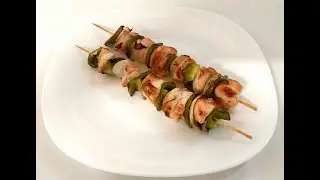 Куриный шашлык.Шаг за шагом.Brochete de pollo. Paso a paso.