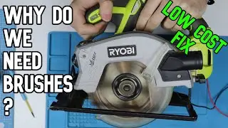 How hard is it to replace the brushes in the Ryobi 18V circular saw?