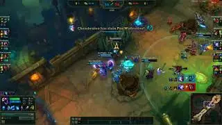 Skarner pulls on Butcher's Bridge! Ashe hates him!