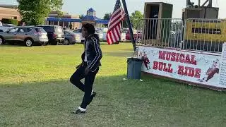 Michael Jackson impersonator Ron Jefferson at Hoke Fest 2024 Raeford NC