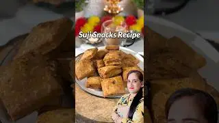 Trending Suji Snacks Recipe #snacks #recipe #shorts