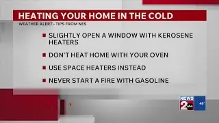 NES provides home heating tips ahead of winter weather