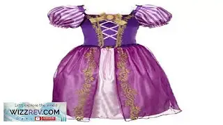 Girls Princess Rapunzel Costume Cosplay Fancy Dress Halloween XMAS Party 2 10Y Review