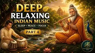 Deep Relaxing Indian Music | Flute Tabla Sitar | Sleep, Peace & Focus | Part 4