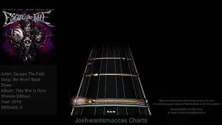 Escape The Fate - We Won't Back Down Drum Chart (Phase Shift Custom)