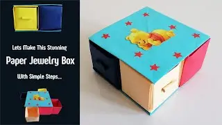 Crafting a Paper Jewelry Box: DIY Paper Crafting: How to Make a Paper Box #papercrafting #diycrafts