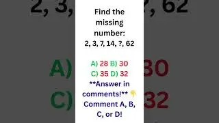 Aptitude Missing Number  #quiz #kidseducatio #generalknowledgequestions #maths #mindbendingquiz