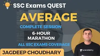 Complete Average | [6-Hour] Marathon | SSC Exams 2020/2021/2022 | Jagdeep Choudhary