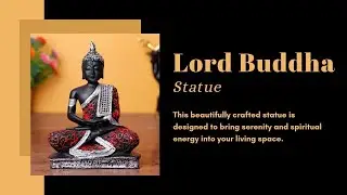 Lord Buddha Idol Statue for Home Decor - 6.5 Inch