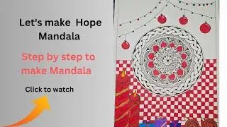 Let's Draw Hope Mandala[how to draw hope mandala step by step]