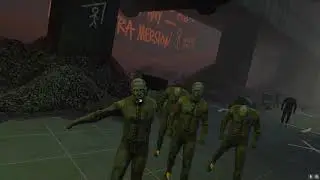 I'm singing in the Zombies... Boneworks Runoff VR Raining Zombies Virtual Reality Gaming PC Yeet