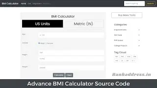 BMI Calculator Download With Source Code | Bankaddress