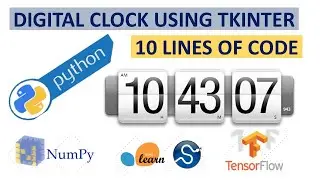 create digital clock in python |python tkinter GUI project in (Urdu/ Hindi) #Technical Hub