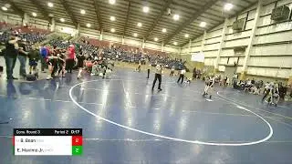 63 Lbs Cons. Round 3 - Braxton Bean, East Idaho Elite Wrestling Club Vs Estevan Maximo Jr., Cyclon