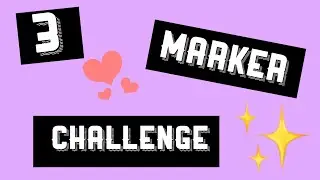 3 MARKER CHALLENGE (sharpie)