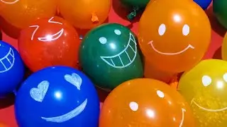 ORBEEZ EMOJI BALLOONS POP!!!