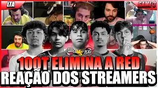 STREAMERS REAGEM e CORINGAM com 100t AMASSANDO, STOMPANDO e HUMILHANDO a RED CANIDS na LTA