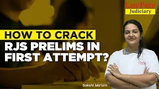 How to Crack RJS Prelims in First Attempt | Rajasthan Judicial Service (RJS) Prelims | RJS Prelims