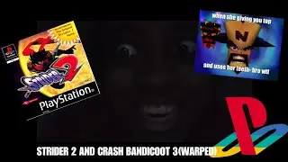 STRIDER 2 AND CRASH BANDICOOT 3(WARPED) psx emulation gameplay/review XD