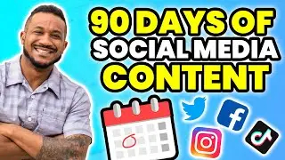 Social Media Content Calendar for Business 2021 (90 Days of Content Ideas In Under 60min)