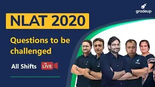 🔴NLAT 2020 Answer Key Released | Questions to be Challenged | All Shifts | Bonus Marks | Gradeup