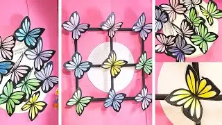 DIY Butterfly Wall Decor Ideas | Easy, Creative & Colorful Home Room Decoration Crafts