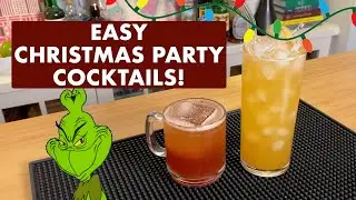 Easy Christmas Party Cocktails! - Spiced Cider Highball & Low-ABV Punch - Through the Mixing Glass