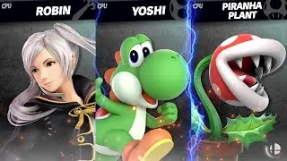 Smash for Glory: Robin vs. Yoshi vs. Pirahna Plant