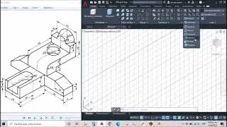 🔵 DIBUJO 1 de PIEZA MECÁNICA en AUTOCAD 3D
