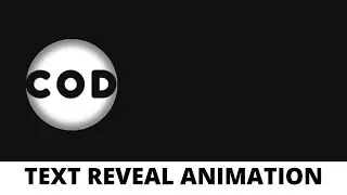 Text Reveal Animation using HTML & CSS
