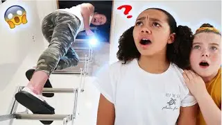 EXPLORING HAUNTED SECRET ROOM IN OUR ATTIC!! Re-Upload