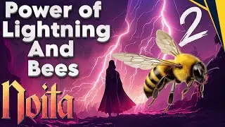 Power of Lightning And Bees Thunder Mage Run! (Noita)