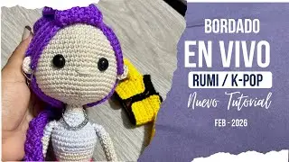 Bordado RUMI Kpop Amigurumi🧶PRONTO NUEVO TUTORIAL!