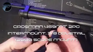 Crosman 459MT 2PC Intermount, 3/8 Dovetail (Crosman 2240 Scope Mount)