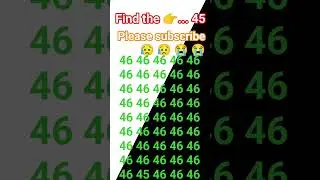 find the 👉... 45#geniusmindset #puzzle #maths #mathstricks #iqtest #mathpuzzle #logicpuzzle #letsb
