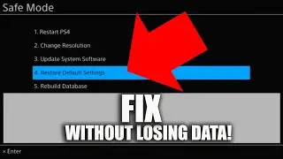 How to Restore PS4 to Factory Settings in Just Minutes - Safe Mode FIX!
