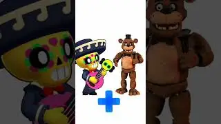 FNAF Freddy Fazzberar + Poco Brawl Stars =FNAF Animation #shorts